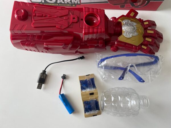 Pistola Iron Man Hidrogel Mano Robot