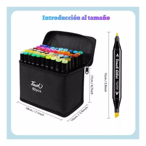 Set De Plumones 60 Marcadores