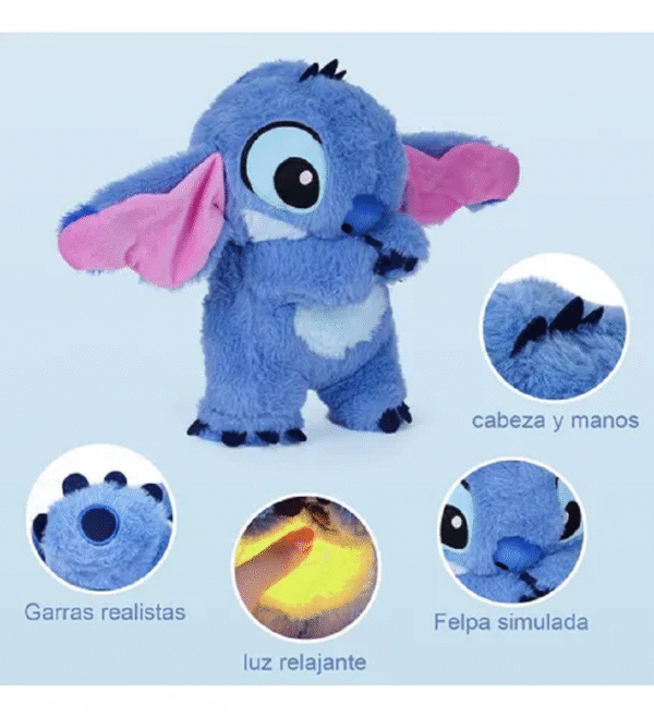 Peluche Stitch respira