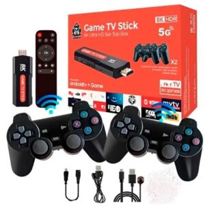 Consola Game TV Stick 8K – 2 Controles Inalámbricos