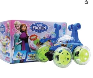 Carro Loco de Juguete Giratorio Control Remoto Luces y Sonido