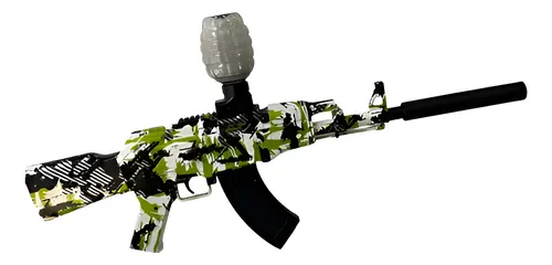 D_NQ_NP_9_Ak47_Hidrogel Pistola De Hidrogel Ak47 Pila Verde