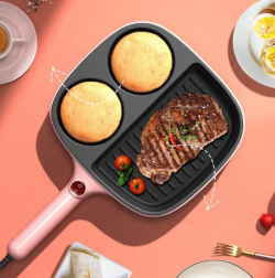 17617Sartén_Eléctrico_3441 Sartén Eléctrico 3 Puestos – Multiuso con Calentamiento Uniforme