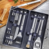 Juego de Cubiertos BBQ Parrillero Profesional en Acero Inoxidable