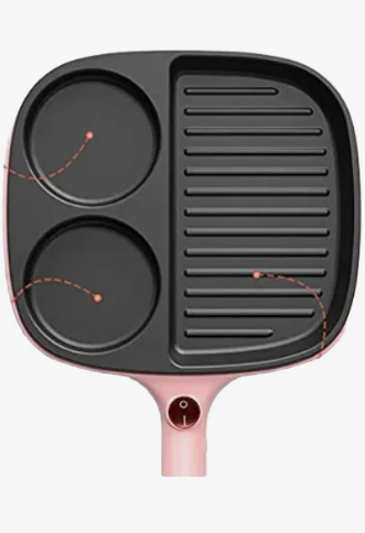 1761Sartén_Eléctrico_365806 Sartén Eléctrico 3 Puestos – Multiuso con Calentamiento Uniforme