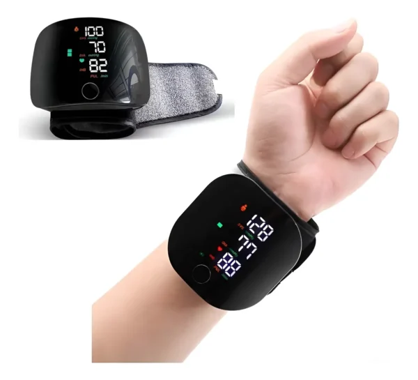 17626Tensiómetro RecargableF Tensiómetro Digital de Muñeca con Voz – Monitor Automático Recargable